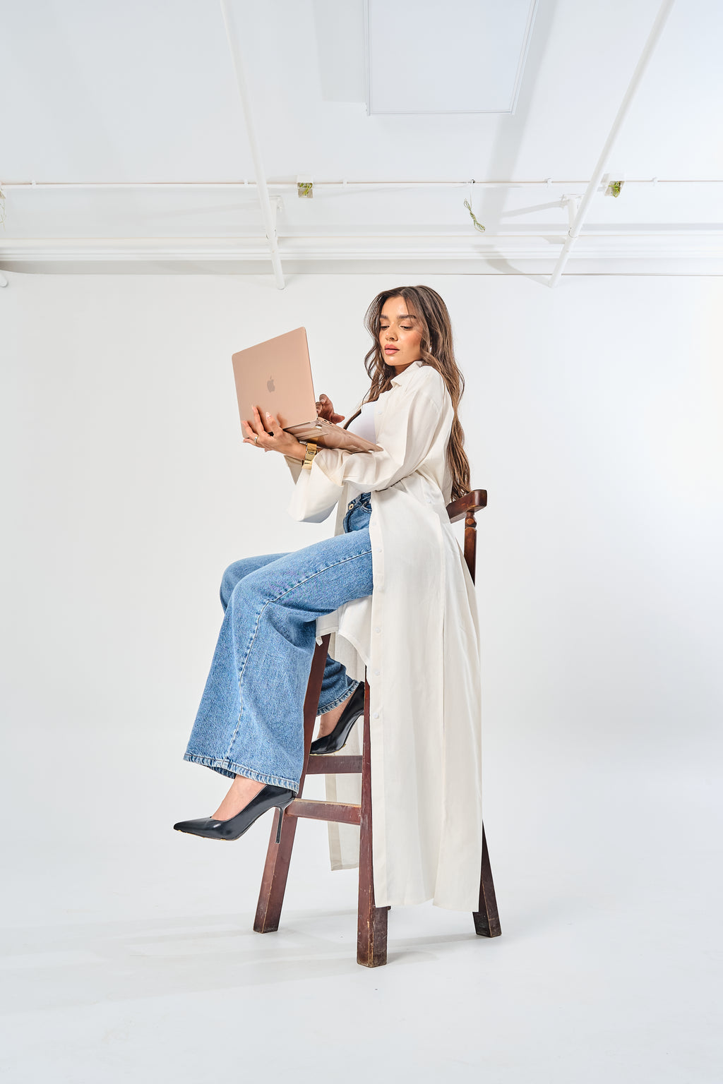 Iris Long Linen Shirt
