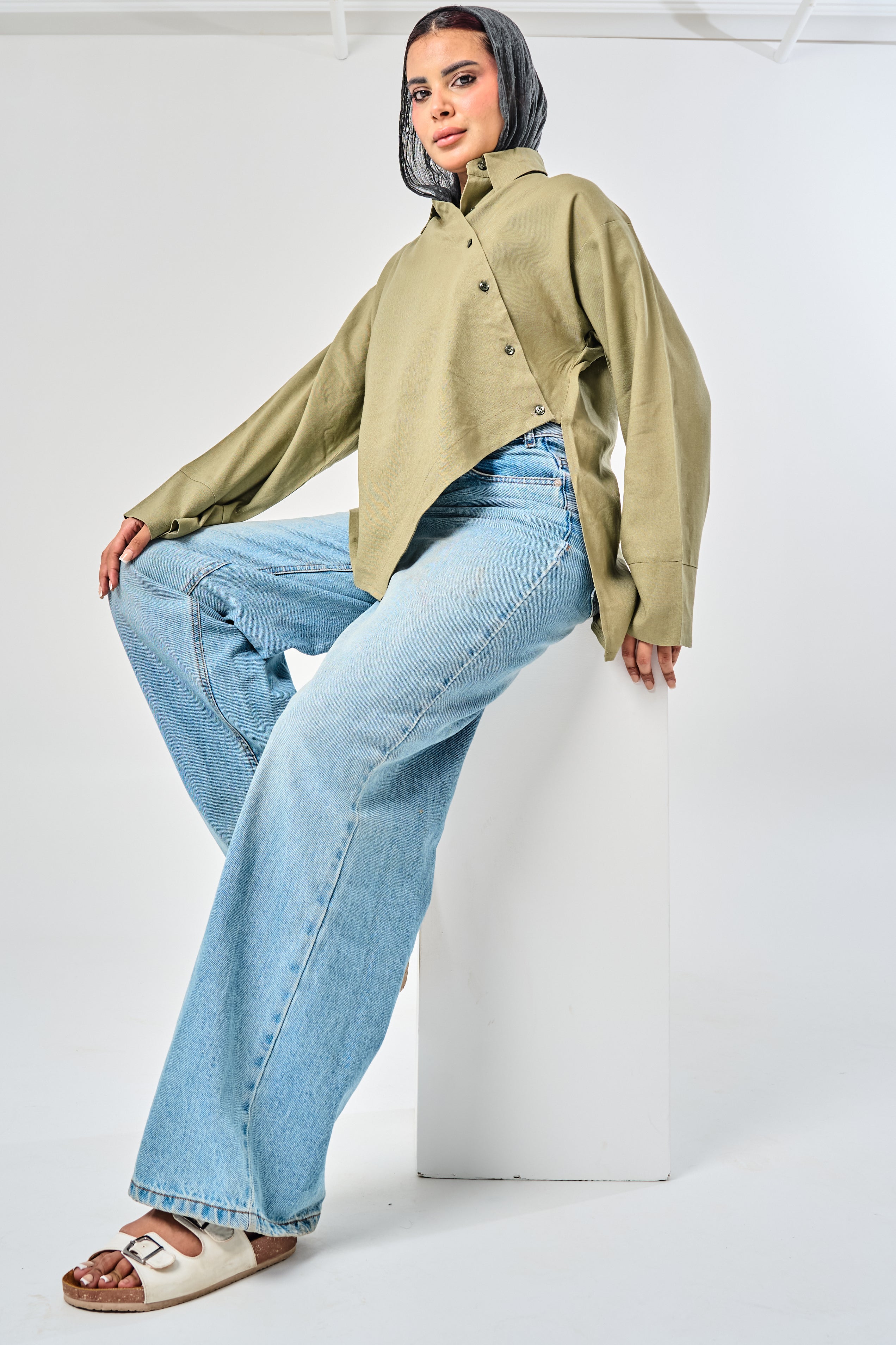 Criss Crossed Linin Shirt