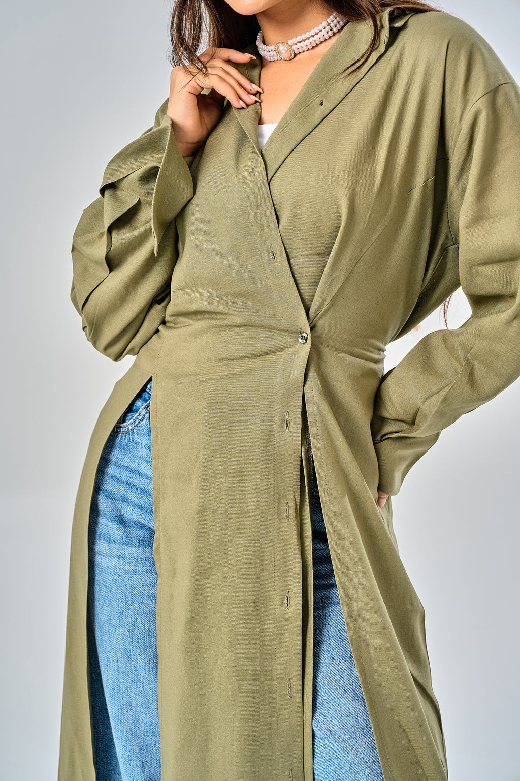 Iris Long Linen Shirt