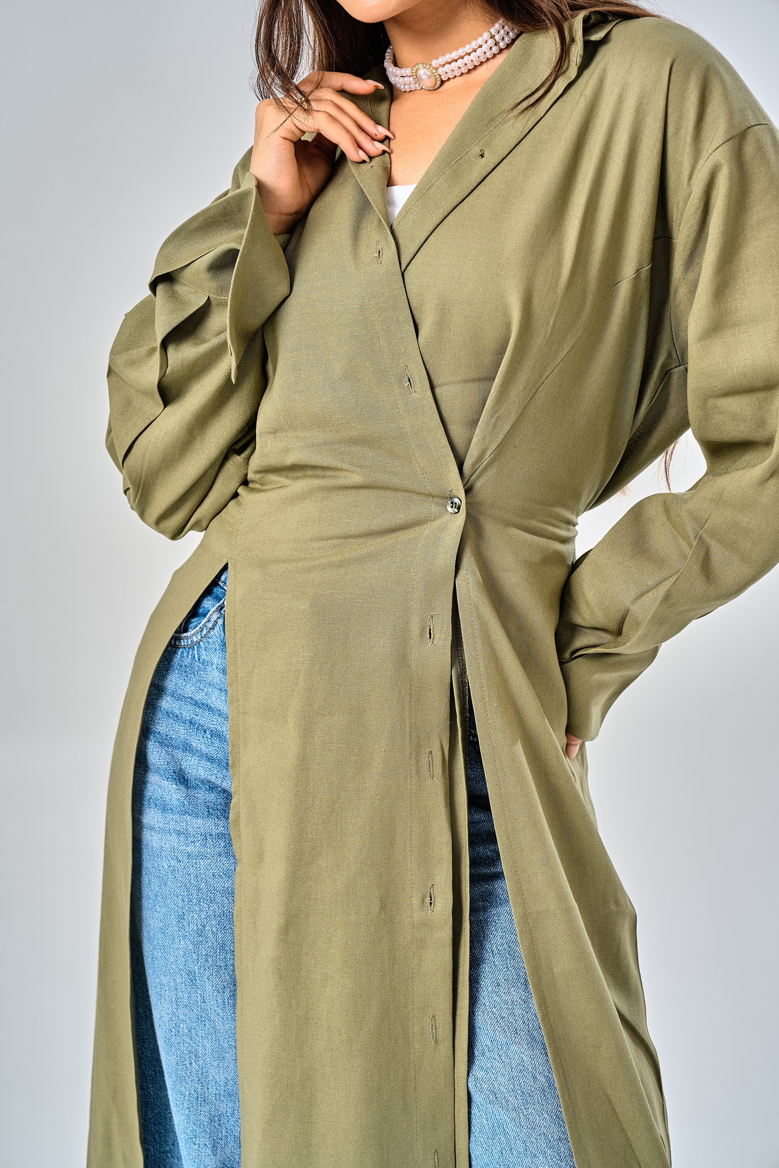 Iris Long Linen Shirt