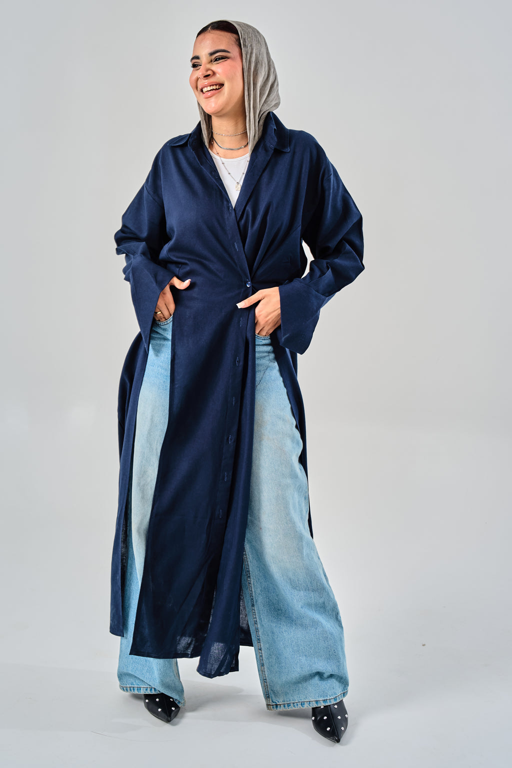 Iris Long Linen Shirt