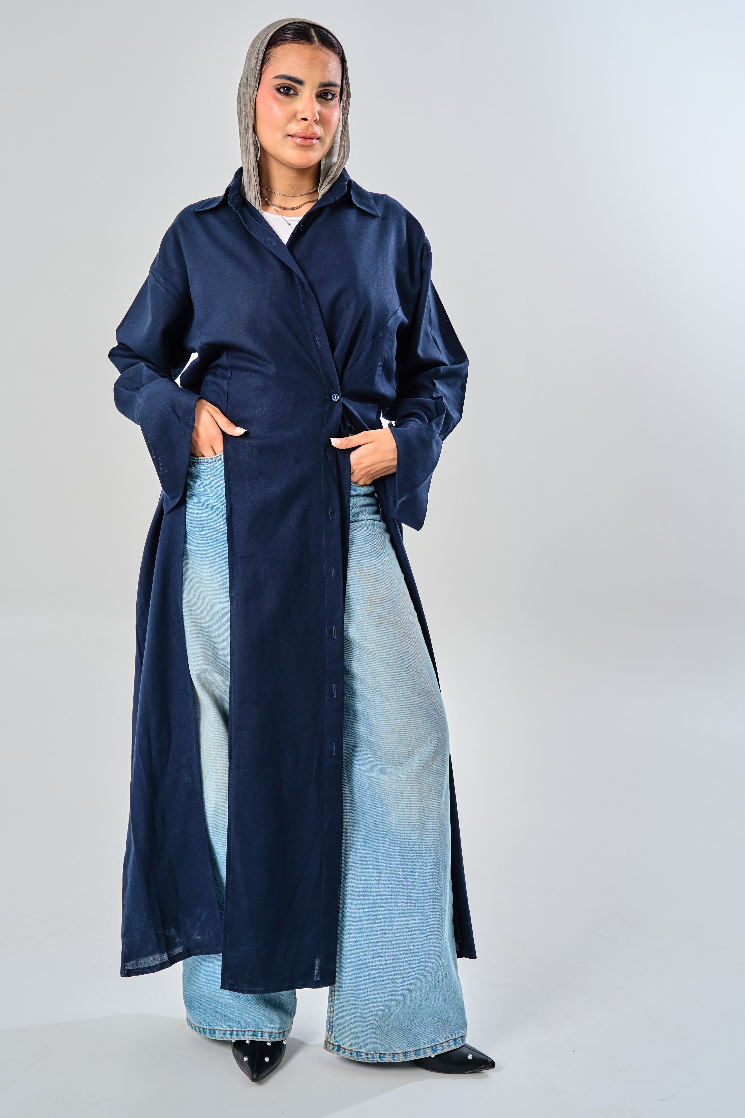 Iris Long Linen Shirt