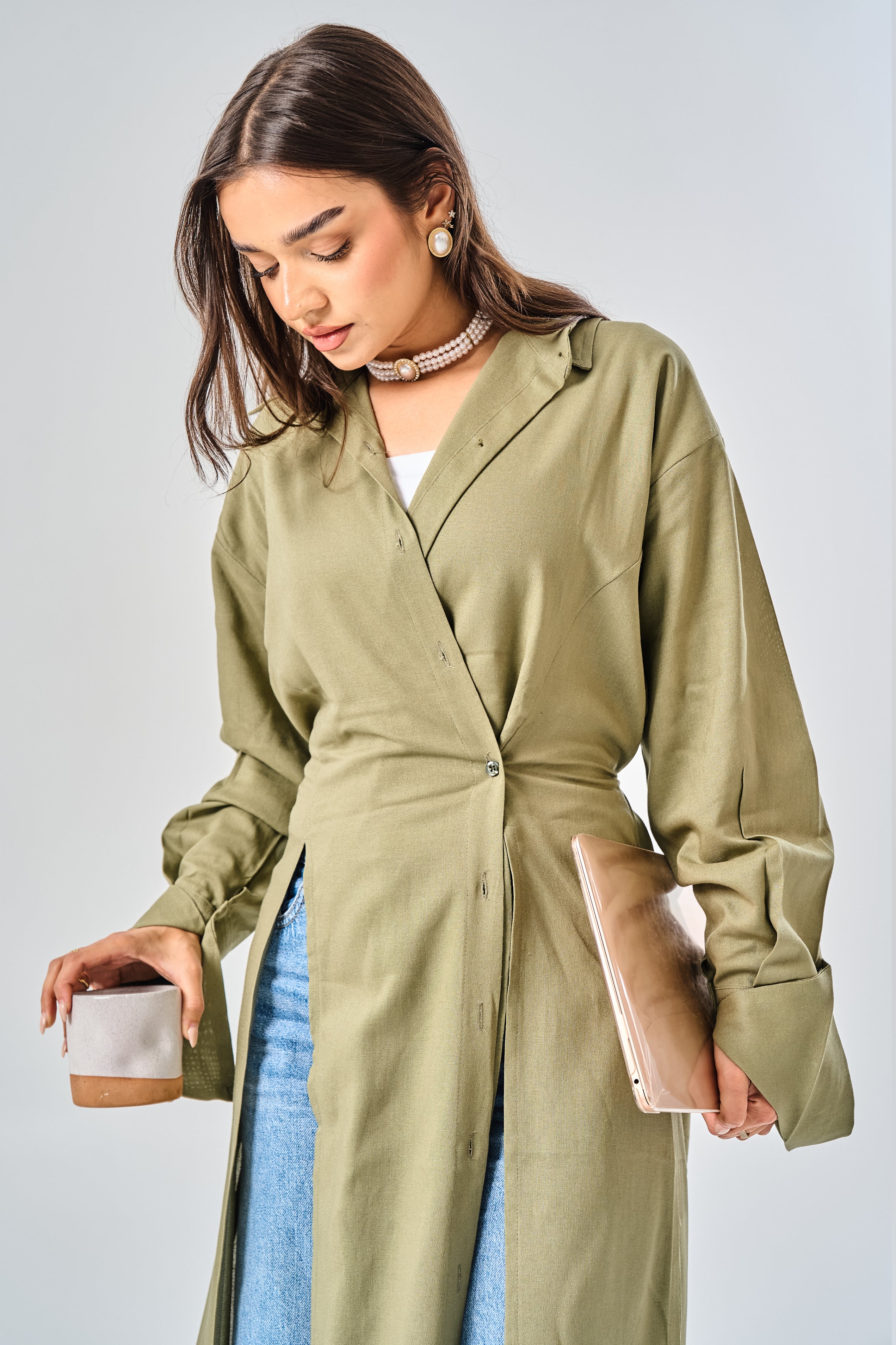 Iris Long Linen Shirt