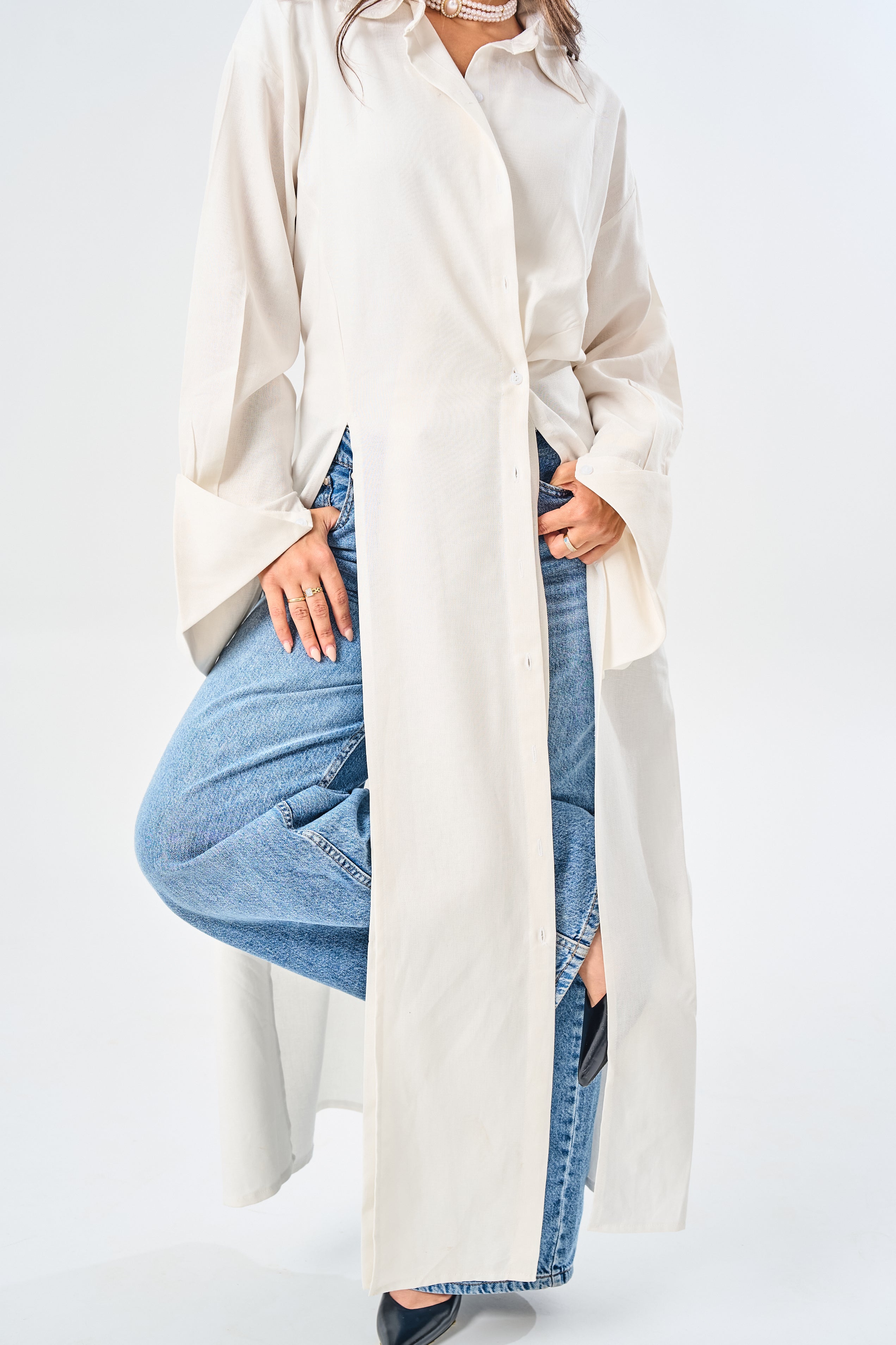 Iris Long Linen Shirt