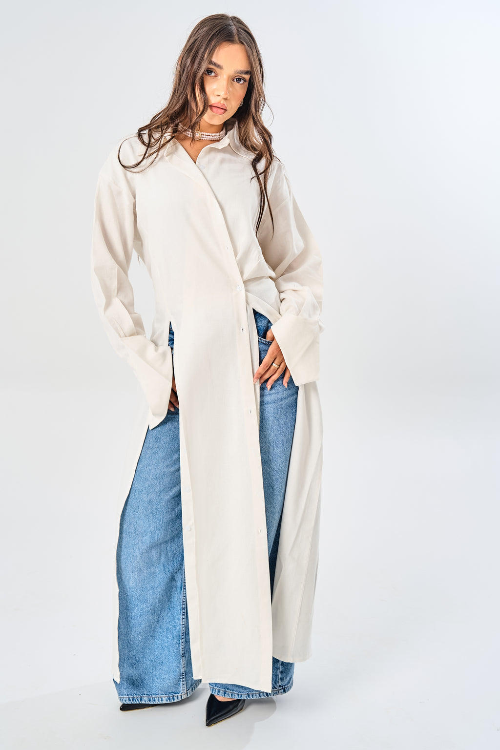 Iris Long Linen Shirt