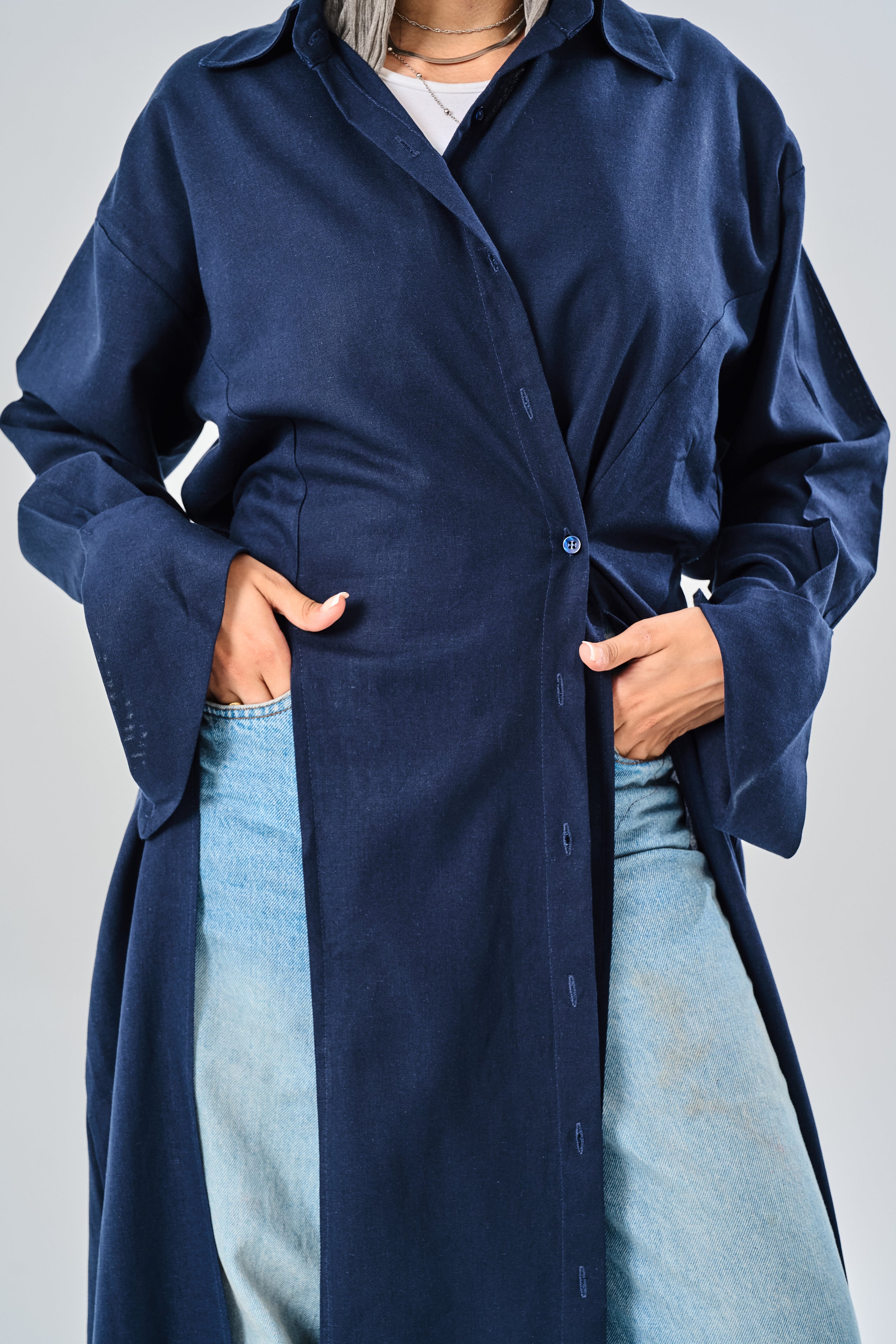 Iris Long Linen Shirt