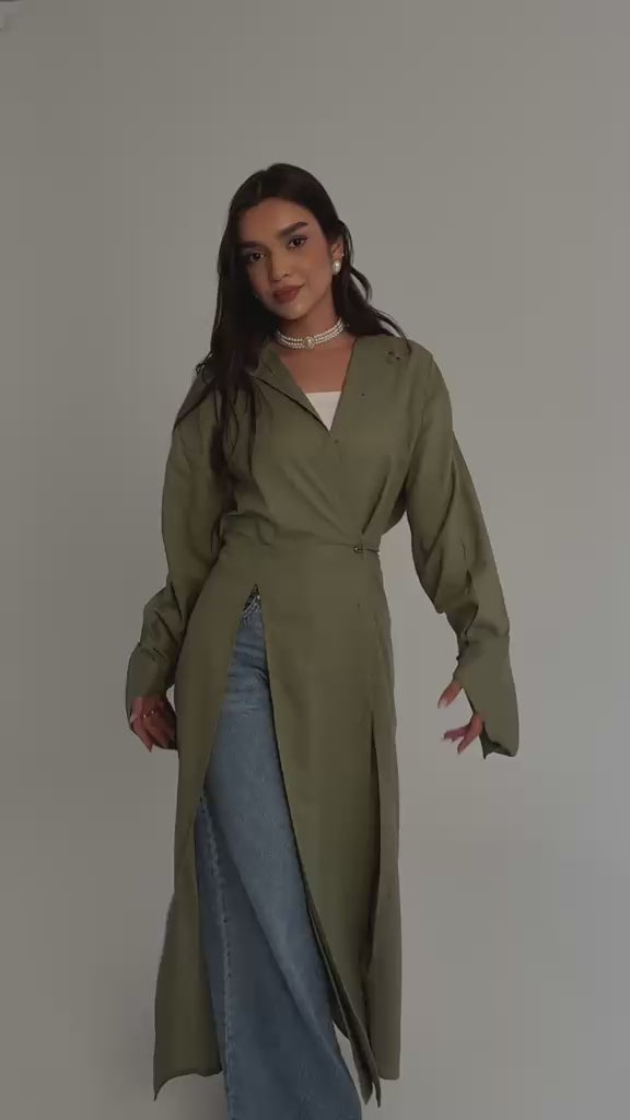 Iris Long Linen Shirt